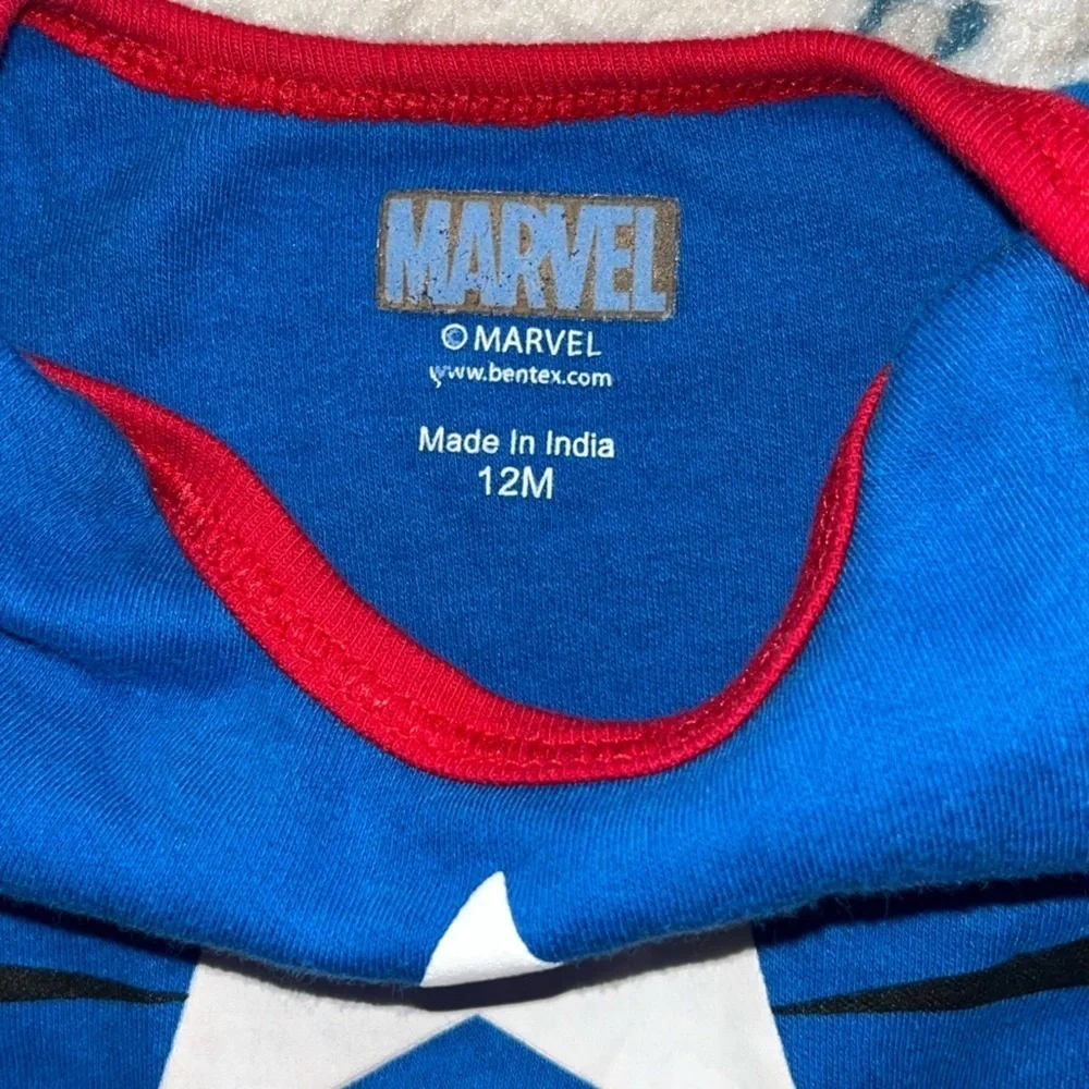 Marvel Avengers Captain America Cosplay Baby Bodysuit Size 12 months‎